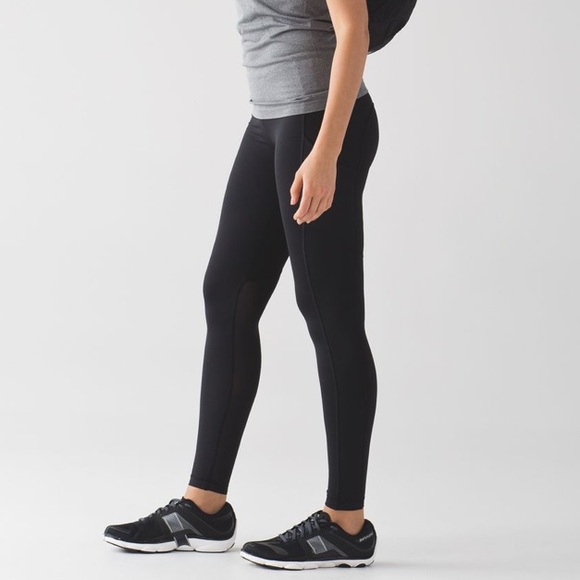 Lululemon Speed Tight Leggings With Pockets Solid Black 6 - Picture 1 of 12